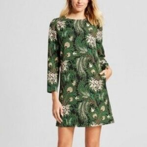 Isani x Target Green Floral Long Sleeve Dress